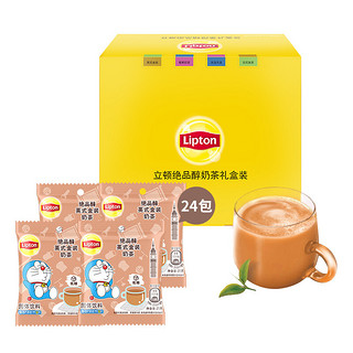 Lipton 立顿 立顿奶茶 英式金装礼%进口奶源 早餐冲调饮品 24包 504g