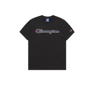 champion冠军t恤2021春夏新款logo袖口休闲短袖粉红色t恤无性别 em