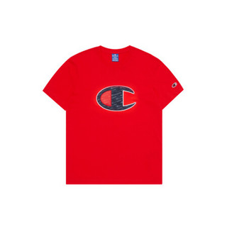 Champion冠军T恤2021新款经典大C设计短袖时尚美式街头T恤无性别 EM-TTS26 红色 M