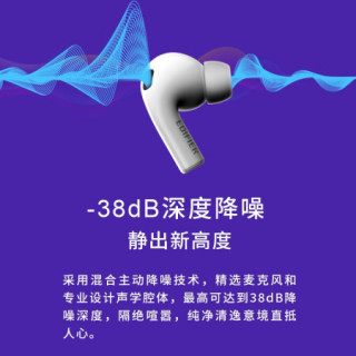 漫步者(EDIFIER) 真无线蓝牙耳机手机音乐耳塞企业logo年会礼品创意个性生日礼物定制P01# LolliPods Pro(定制版)