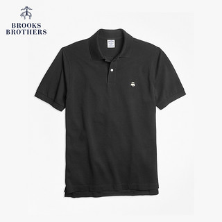 Brooks Brothers/布克兄弟经典金羊logo男士修身Supima全棉Polo衫（S、0006-木炭色）