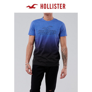 HOLLISTER 霍利斯特 秋季渐变色印花 Logo 图案 T 恤 男 305777-1