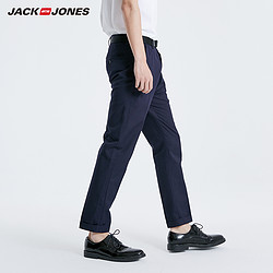 JACK JONES 杰克琼斯 多件多折/杰克琼斯官方outlets春季男士商务棉含亚麻休闲九分裤子