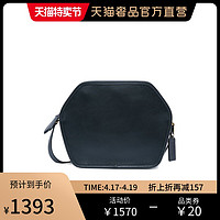 COACH 蔻驰 COACH/蔻驰2020春夏黑色牛皮字母烫金几何形状时尚单肩包女包