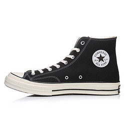 CONVERSE 匡威 Converse/匡威1970s三星标黑高复古情侣帆布鞋休闲鞋162050C