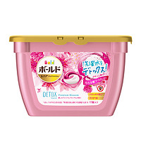 P&G 宝洁 宝洁(Procter&Gamble;) 日本原装 3D洗衣凝珠洗衣液球粉色花果香 17颗 非传统洗衣粉