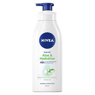 Nivea/妮维雅清新芦荟修复嫩滑干燥补水身体乳400ml美白