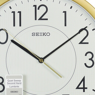 精工（Seiko）欧式客厅卧室现代时尚艺术创意静音夜光大气家用轻奢挂钟 QXA629G