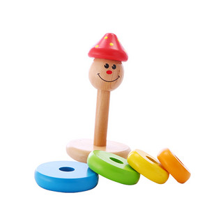 Hape小丑堆塔叠叠乐1-2岁宝宝婴幼儿童叠叠高堆堆乐益智玩具E0400