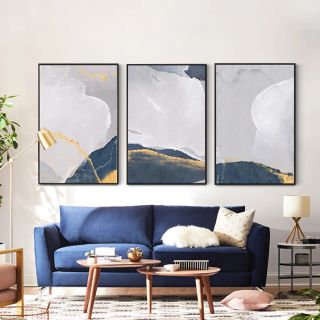 寓义蓝海系列沙发背景墙装饰画 报价价格评测怎么样 什么值得买
