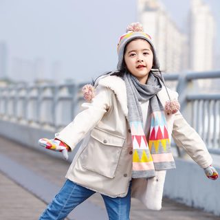 稚行儿童帽子围巾手套套装
