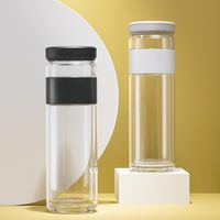 咱家双层玻璃茶水分离杯