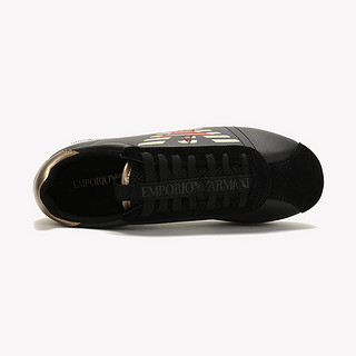 阿玛尼 男士皮革系带休闲运动鞋 X4X260 XM050