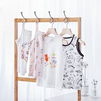 稚行儿童精梳棉印花背心/吊带衫（2件/包）