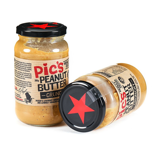 皮卡思 Pic's 碧氏 皮卡思pics 海盐颗粒花生酱 380g 新西兰进口 零食早餐面包火锅蘸料 调味料