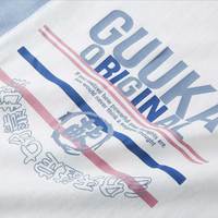 Guuka撞色拼接纯棉短袖T恤女HF9037