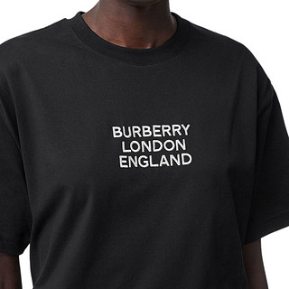 Burberry巴宝莉女士黑色棉质T恤