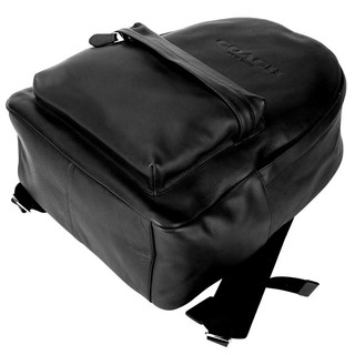 COACH 蔻驰 男士皮质双肩包 F54786 BLK 黑色 中号