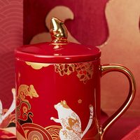 共禾京品福猫鼠钱马克杯