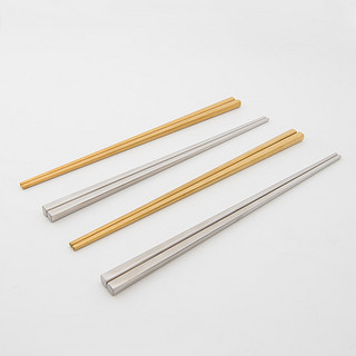 简雅纯色不锈钢筷子