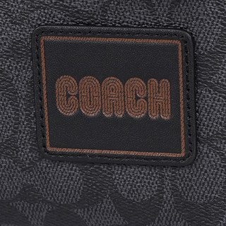 COACH/蔻驰 男士单肩斜挎包 87989 JICHR 炭黑色 中号