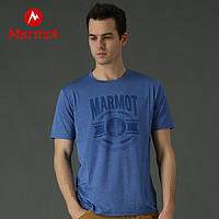 Marmot 土拨鼠 【书香节】Marmot/土拨鼠户外运动圆领吸湿排汗短袖弹力时尚速干T恤