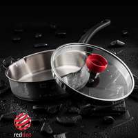 无涂层健康不锈钢煎锅