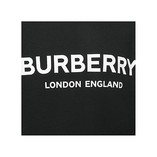 Burberry巴宝莉黑色徽标印花运动衫
