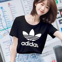 adidas阿迪达斯三叶草女装新款运动服休闲短袖T恤