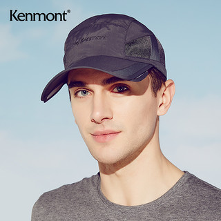 KENMONT 卡蒙 户外防晒伸缩遮阳帽子男防紫外线鸭舌帽