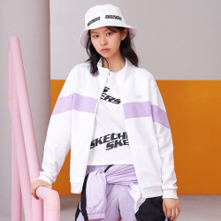 skechers 斯凯奇 斯凯奇女装春季女子舒适时尚休闲卫衣外套