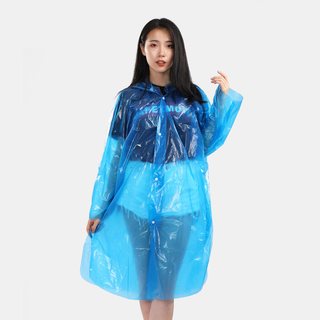 宜諾 宜诺一次性开扣式加厚雨衣 10件装
