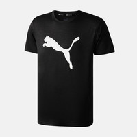 PUMA彪马男装运动服圆领LOGO短袖跑步健身T恤51838