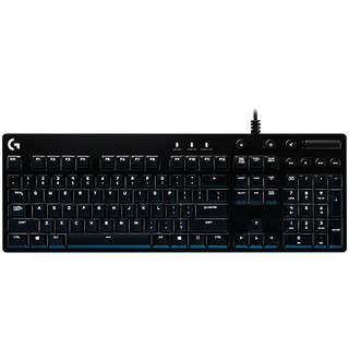 logitech 罗技 G610 104键 有线机械键盘 黑色 Cherry红轴 单光