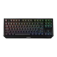 CHERRY 樱桃 MX 1.0 TKL 87键 有线机械键盘 黑色 Cherry红轴 RGB