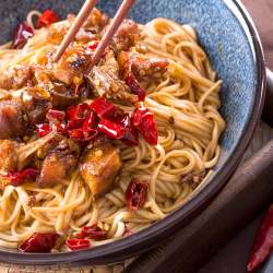 寇大香干拌面系列辣子鸡姜爆鸭