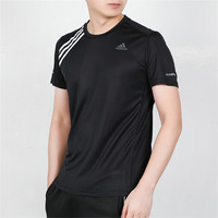 阿迪达斯 adidas男服短袖T恤2020新款跑步训练健身休闲运动服