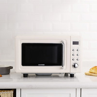 圈厨复古平板微波炉 18L