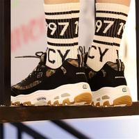 Skechers斯凯奇女鞋熊猫鞋潮流豹纹休闲鞋13158