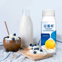 yili伊利安慕希常温酸奶芝士波波球200g10瓶箱礼盒装