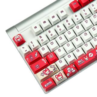 CHERRY 樱桃 MX BOARD 8.0 阿狸主题定制版 87键 有线机械键盘 红白 Cherry青轴 无光