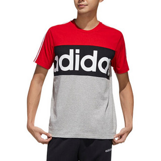 adidas 阿迪达斯 M ESS CB TEE 男子运动T恤 FL0294 红/灰/黑/白 M