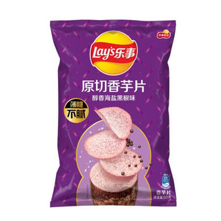 Lay's 乐事 原切香芋片组合装 2口味 60g*4袋（沁爽青柠味60g*2袋+醇香海盐黑椒味60g*2袋）