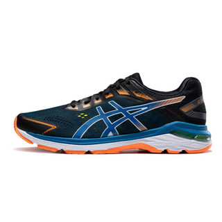 亚瑟士 ASICS GT-2000 7男鞋 轻便透气次旗舰稳定支撑跑步运动鞋1011A713 黑色/蓝色 39.5