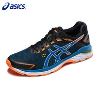 亚瑟士 ASICS GT-2000 7男鞋 轻便透气次旗舰稳定支撑跑步运动鞋1011A713 黑色/蓝色 39.5