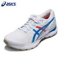 亚瑟士 ASICS 跑步鞋男子缓冲GEL-NIMBUS 22复古运动鞋1011A780 白色/蓝色 41.5