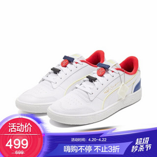 彪马 PUMA 男女同款 生活系列 Ralph Sampson Lo Decor8 板鞋 375854 01 白-淡黄色-电子蓝 37.5 UK4.5