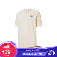 彪马 PUMA 男子 生活系列 Downtown Graphic Tee 短袖T恤 531335 75 蛋酒色 亚洲码 XL 185/104A