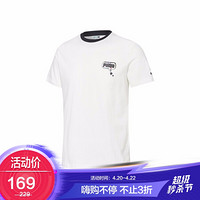 彪马 PUMA 男子 生活系列 Awareness Tee 短袖T恤 532034 01 黑色 亚洲码 L 180/100A