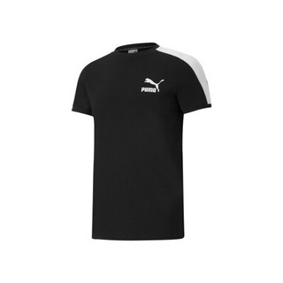 彪马 PUMA 男子 生活系列 Iconic T7 Slim Tee 短袖T恤 532291 01 黑色 亚洲码 XL 185/104A